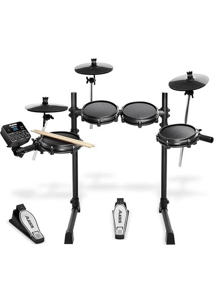 Turbo Mesh Kit - Elektronik Davul Seti, Dijital Bateri, Yeni Başlayanlar Için Sessiz 8 Inç