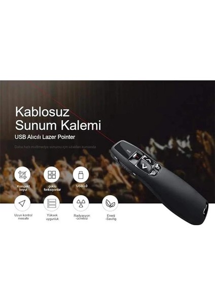 Sunum Kumandası Wireless Presenter Laser Pointer