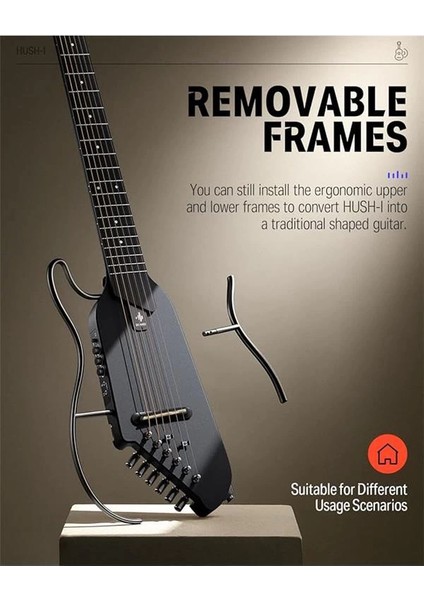 Hush-I Silent Gitar (Siyah) modelleri