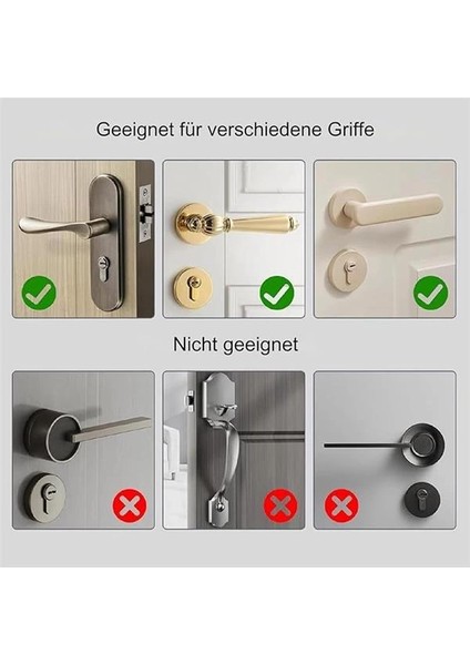 Silikon Kapı Kolu Kılıfı – Gürültü Azaltıcı Stoper, Çizik ve Darbe Koruyucu, Antistatik, Kaymaz