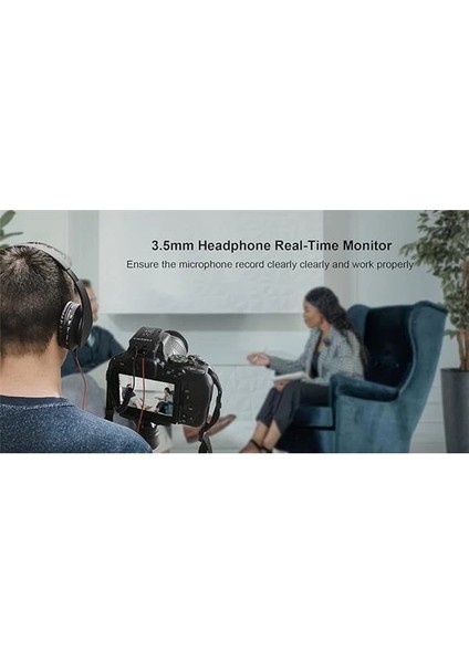 Vokal x V1 Ultra Kompakt 2,4 Ghz Çift Kanallı Kablosuz Telsiz Mikrofon Seti