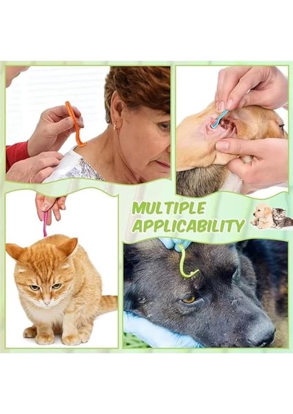 Evcil Hayvanlar Için Etkili ve Kolay Kullanım Sunan 2 Adet Kene Çıkarıcı Kanca