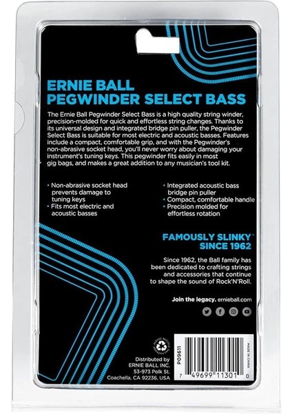Ernie Ball Pegwinder Select Bas