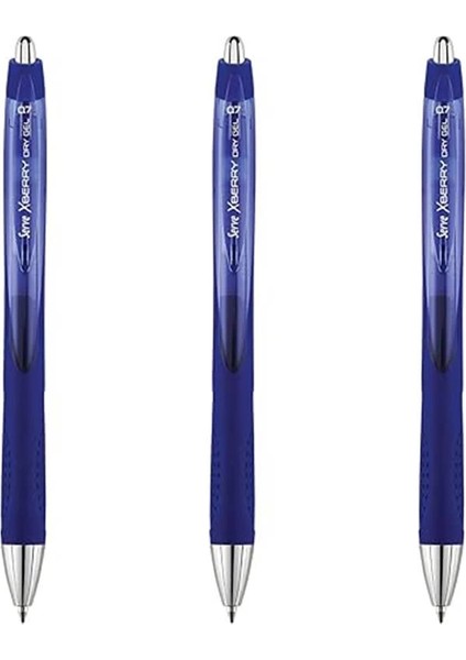 Xberry Jel Kalem 07MM Yuvarlak Uc K.mavı 03 3lu Set fırsatları