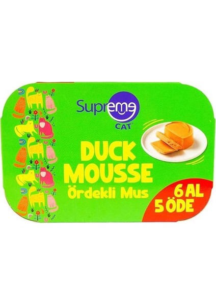 Cat Ördekli Püre 85GR 6 Al 5 Öde Islak Mama
