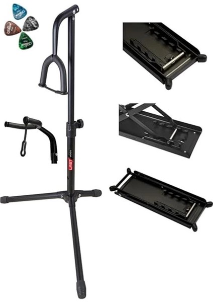 GTR-01PD Enstrüman Gitar Standı Sehpası + Ayaklık + Pena fiyatları