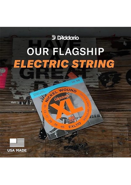 D'addario EXL110-7 Elektro Gitar Tel Seti, 7 Telli, Xl, 10-59, Nickel modelleri