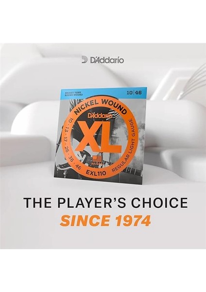 D'addario EXL110-7 Elektro Gitar Tel Seti, 7 Telli, Xl, 10-59, Nickel fırsatları