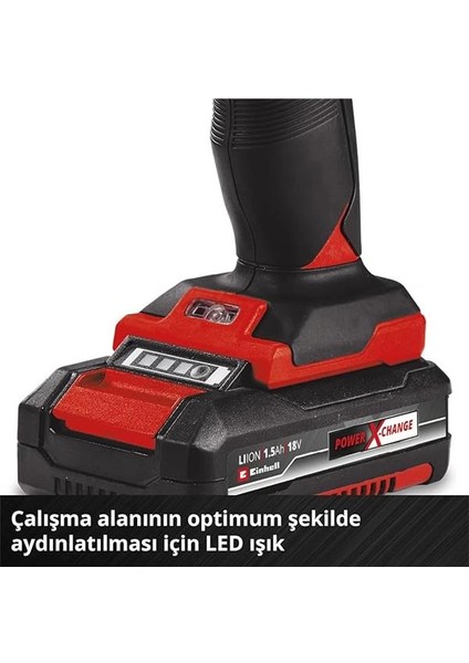 Akülü Vidalama Tc-Cd 18/35 Li-Solo Power X-Change (Li-Ion, 18 V, 550 Dak.-1, 35 Nm, 10 mm