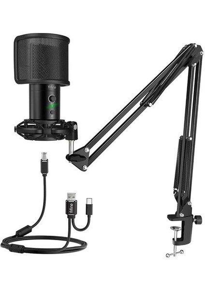 Fifine T683 USB Condenser Mikrofon Kayıt Seti
