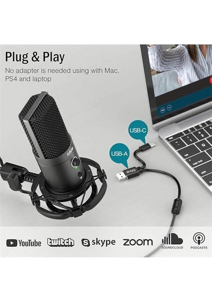Fifine T683 USB Condenser Mikrofon Kayıt Seti indirimleri