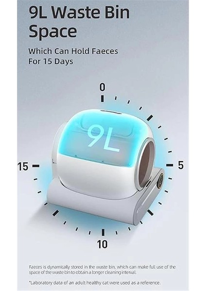 BF01 Akıllı Otomatik Kedi Tuvaleti, Uzaktan Kontrol, 65LT Hazne, 9lt Çöp Haznesi-Uv Kötü indirimleri
