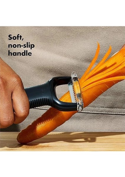 Good Grips Paslanmaz Çelikten Jülyen Şeritler Için Soyucu, Siyah fırsatları