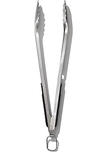 Good Grips Paslanmaz Çelik Uzun Barbekü Maşası, Dahili Şişe Açacaklı 47,5 cm - Sosis, Sebze ve