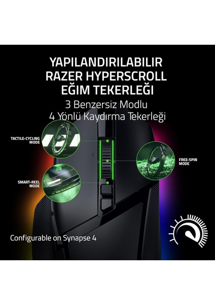 Basilisk V3 Pro 35K - Chroma Rgb ile Tamamen Özelleştirilebilir Kablosuz Ergonomik Oyun Mouse' fiyatları