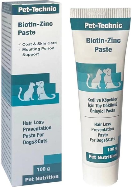 Pet-Technic Biotin Zinc Paste – Kedi ve Köpekler Için Deri ve Tüy Bakımını Destekleyen Biotin &