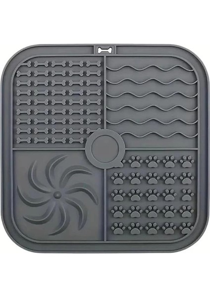 Köpek ve Kedi Için Yavaş Yeme Katı Gıda ve Sıvı Yeme Kabı ve Yalama Matı 1 Adet 20X20 modelleri