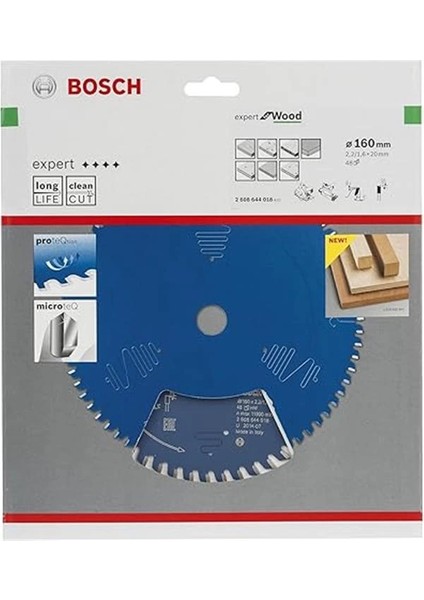 2608644016 Dairesel Testere Bıçağı Expert For Wood, Mavi, 2608644018, 0 Watts, 0 Volts