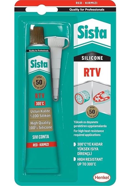 -Sista Rtv Silikon Kirmizi/ 50 gr