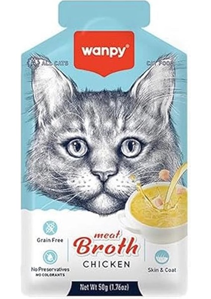 Kediler Için Tavuk Eti Çorbası 50G Tekli Paket fırsatları
