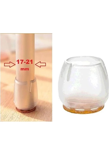 Sandalye Pabucu,masa,koltuk,tabure Ayak Kılıfı 8 Adet (Small)