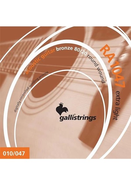 Gallistrings RA1047 Extra Lıght Akustik Gitar Teli fiyatları