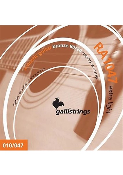 Gallistrings RA1047 Extra Lıght Akustik Gitar Teli fırsatları