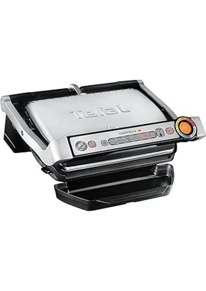 Optigrill+ 4 Porsiyon Kapasiteli 2000 Watt 6 Programlı Barbekü Izgara ve Tost Makinesi - Inox