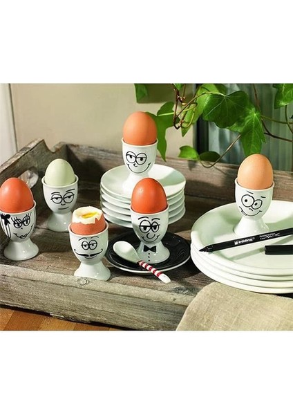 4200 Fırça Uçlu Porselen Kalemi - Siyah - 1 Kalem - Fırça Ucu 1-4 mm indirimleri