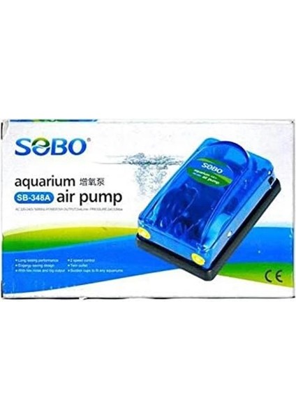 Çift Çıkışlı Hava Motoru SB-348A 3W 2X4LT/DAK