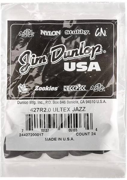 Dunlop 427R200 Tasche Mit 24 2mm Mediatoren fırsatları