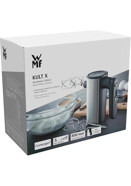 Kult x El Çelik Gümüş El Mikseri 400 W