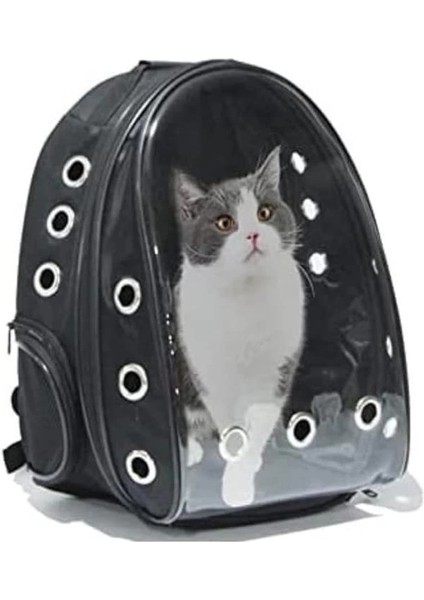 Şeffaf Astronot Kedi Taşıma Sırt Çantası – Evcil Hayvan Taşıma Çantası APOLLO11