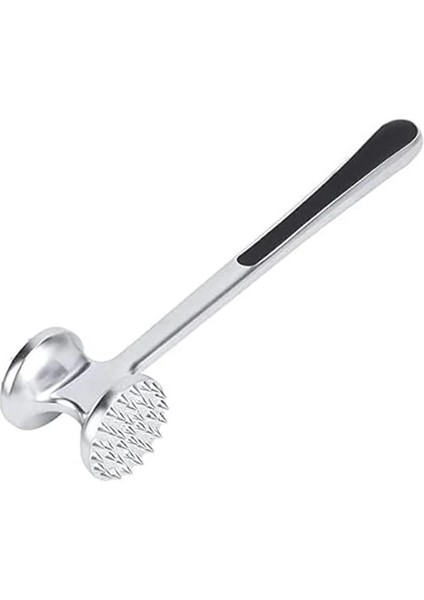 Mallart® Paslanmaz Çelik Et Döveceği, 22 Cm, Çift Taraflı Başlık, Kaymaz Saplı