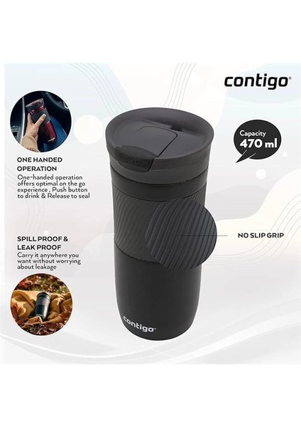 Contıgo Byron Snapseal Termos Bardak 470ML Sıyah modelleri