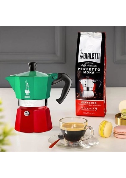 - Moka Express Italia: 3 Cups Ocak Üstü Espresso Pişirici - 130ML - Karma Renk - Alüminyum modelleri