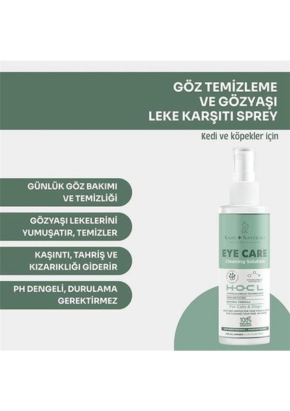 Göz Temizleme Solüsyonu, Alerji Kızarıklık Gözyaşı Lekesi Bakımı, Kedi ve Köpek, 75 ml