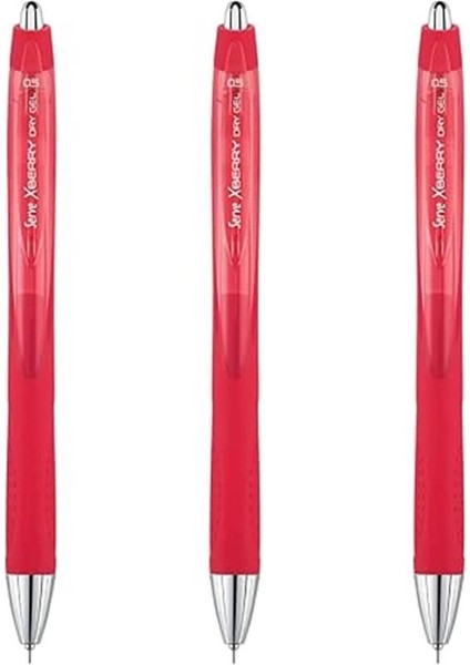Xberry Jel Kalem 05MM Igne Uc Kırmızı 02 3lu Set indirimleri