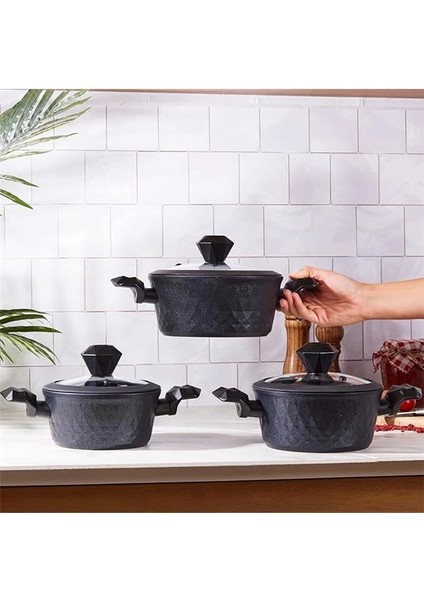 153.03.08.0213 Bio Diamond Antibakteriyel Kulp 6 Parça Midi Set Induks fiyatları