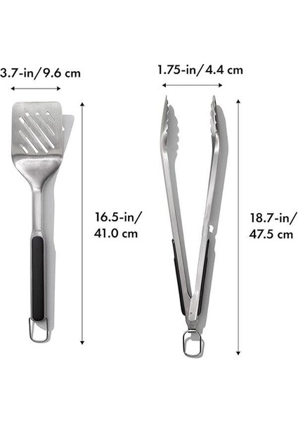 Good Grips Spatula ve Maşa Seti - Bulaşık Makinesinde Yıkanabilir Barbekü Maşası Seti Paslanmaz fiyatları