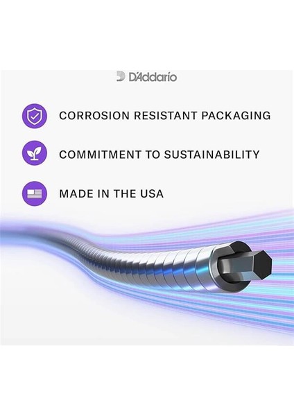 D'addario ECG25 Elektro Gitar Tel Seti, Chromes, Light Gauge (12-5 indirimleri