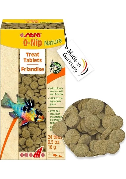 O-Nip Tablet Balık Yemi 24 Tablet