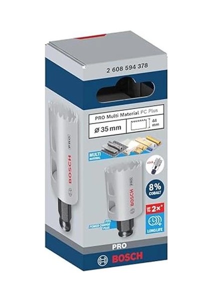 1 x Pro Multi Material Power Change Plus Delik Testeresi (Yumuşak Ahşap, Alçıpan Duvar Için, Ø fiyatları