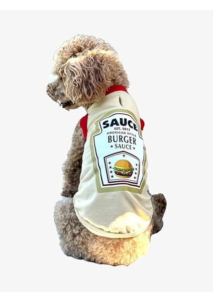 Burger Souce Yazlık Köpek Atlet Köpek Kıyafeti (X-Large)