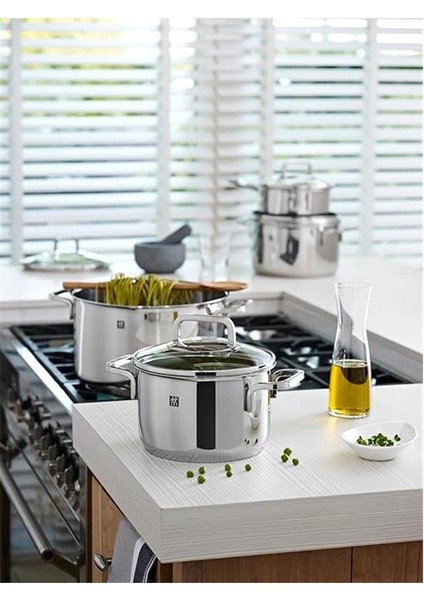 Zwilling Quadro 18/10 Paslanmaz Çelik, 5 Parça Tencere Seti