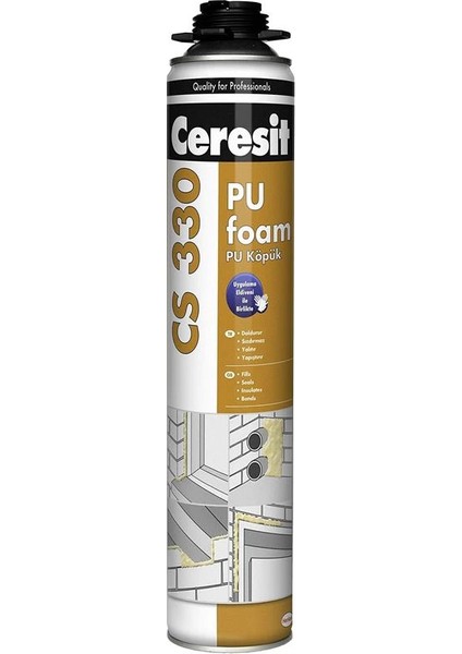 Cs 330 Pu Köpük, Kapı ve Pencere Kasalarını Sabitleyen Poliüretan Köpük, Boşlukları Dolduran