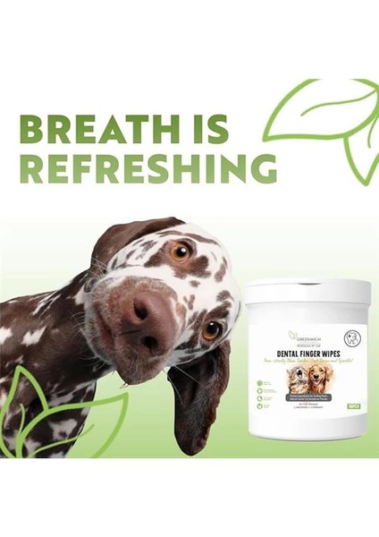 Bitkisel Içerikli Kedi Köpek Diş Mendili 50 Adet | Tartar, Ağız Kokusu Giderici | Diş