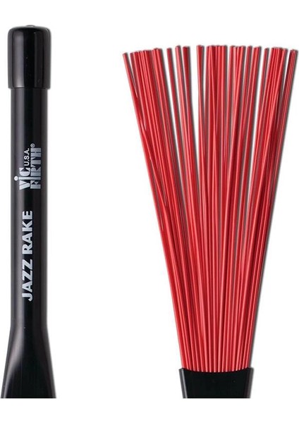 Vic Firth Baget Fırça(Çift) Jazz Rake (Plastik), Çap: 0.605"