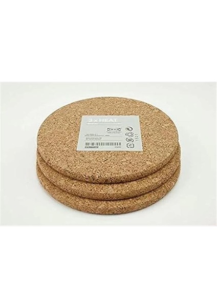 Heat 3'lü Set Mantar Tencere Altlığı 19 cm Çapında Mantar Altlık indirimleri