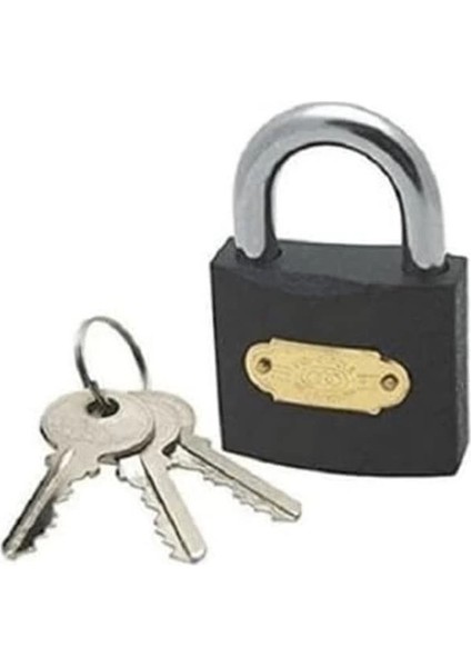 ® Asma Kilit 25MM Gri Çelik Döküm,kyk Yurt Dolap Kilidi,bavul Kilidi (25MM)